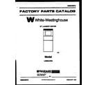 White-Westinghouse LE600AXW2  diagram