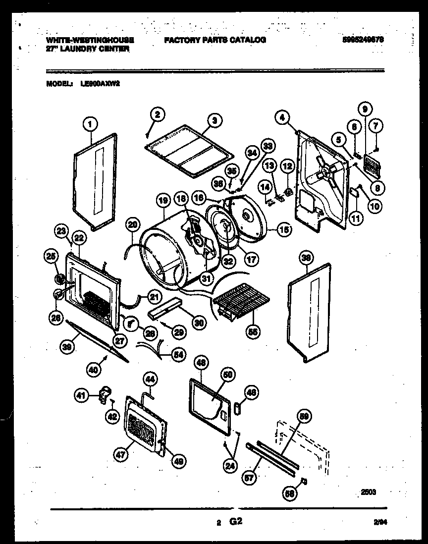 CABINET AND COMPONENT PARTS