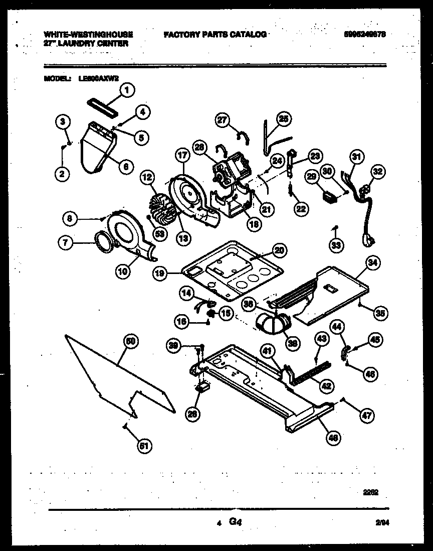 Motor and blower parts