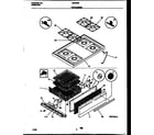 White-Westinghouse GF670RXD4 cooktop and broiler drawer parts diagram