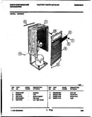 Cabinet and control parts