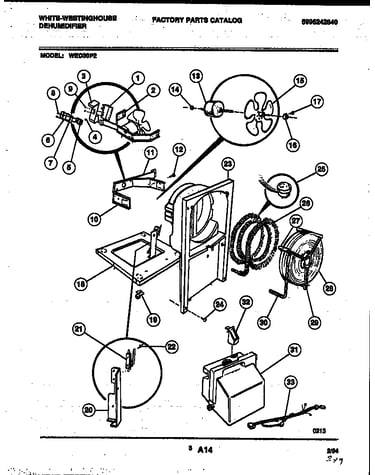 Air, water and condensing parts