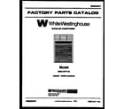 White-Westinghouse WAK107P1V2 front cover diagram