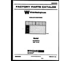 White-Westinghouse WAH096P2T2 front cover diagram