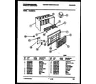 White-Westinghouse WAH096P2T2 cabinet parts diagram