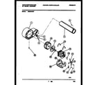 White-Westinghouse DE500ADW7 blower and drive parts diagram