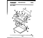 White-Westinghouse DE800ADW3 console and control parts diagram