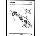 White-Westinghouse DE800ADD3 blower and drive parts diagram