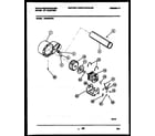 White-Westinghouse DE350RXW3 blower and drive parts diagram