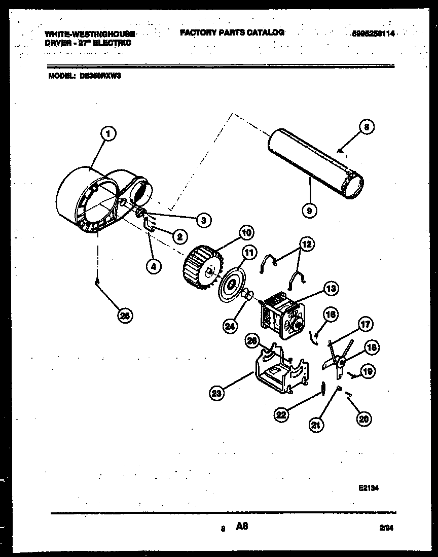 BLOWER AND DRIVE PARTS