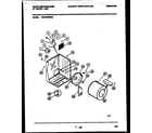 White-Westinghouse WDG546RBW0 cabinet and component parts diagram