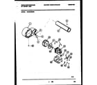 White-Westinghouse WDG546RBW0 blower and drive parts diagram