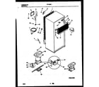 White-Westinghouse RT179NCW1 system and automatic defrost parts diagram
