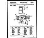 White-Westinghouse WAL103S1A2 cabinet and installation parts diagram