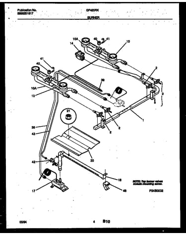 Burner, manifold and gas control