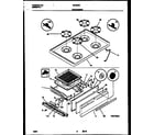 White-Westinghouse GF420RXW3 cooktop and broiler drawer parts diagram