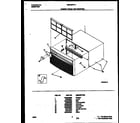 White-Westinghouse WAC063T7A1 cabinet front and wrapper diagram
