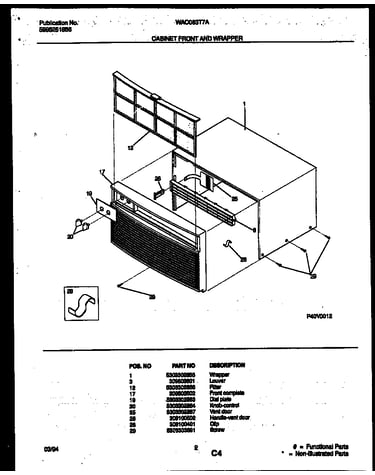 Cabinet front and wrapper