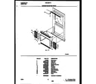White-Westinghouse WAC063T7A1 window mounting parts diagram