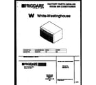 White-Westinghouse WAC051T7Z1 front cover diagram