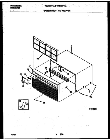 Cabinet front and wrapper
