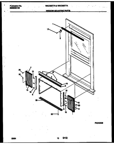 Window mounting parts