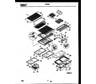 White-Westinghouse RT197MCD2 shelves and supports diagram