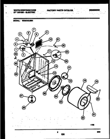 Cabinet and component parts