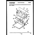 White-Westinghouse WDE446JBS1 console and control parts diagram