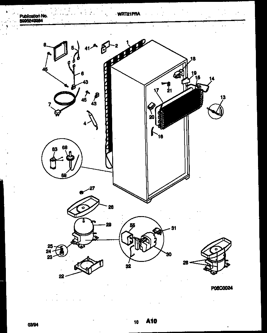 System and automatic defrost parts