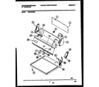 White-Westinghouse WDG646RBSD0 console and control parts diagram