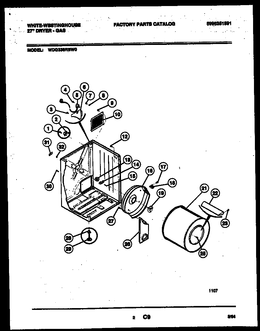 CABINET AND COMPONENT PARTS