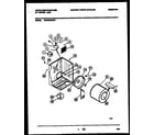 White-Westinghouse WDG336RBD0 cabinet and component parts diagram