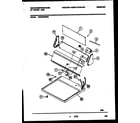 White-Westinghouse WDG336RBD0 console and control parts diagram