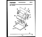 White-Westinghouse WDE216RBD0 console and control parts diagram