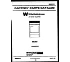 White-Westinghouse WDE336RBW0  diagram