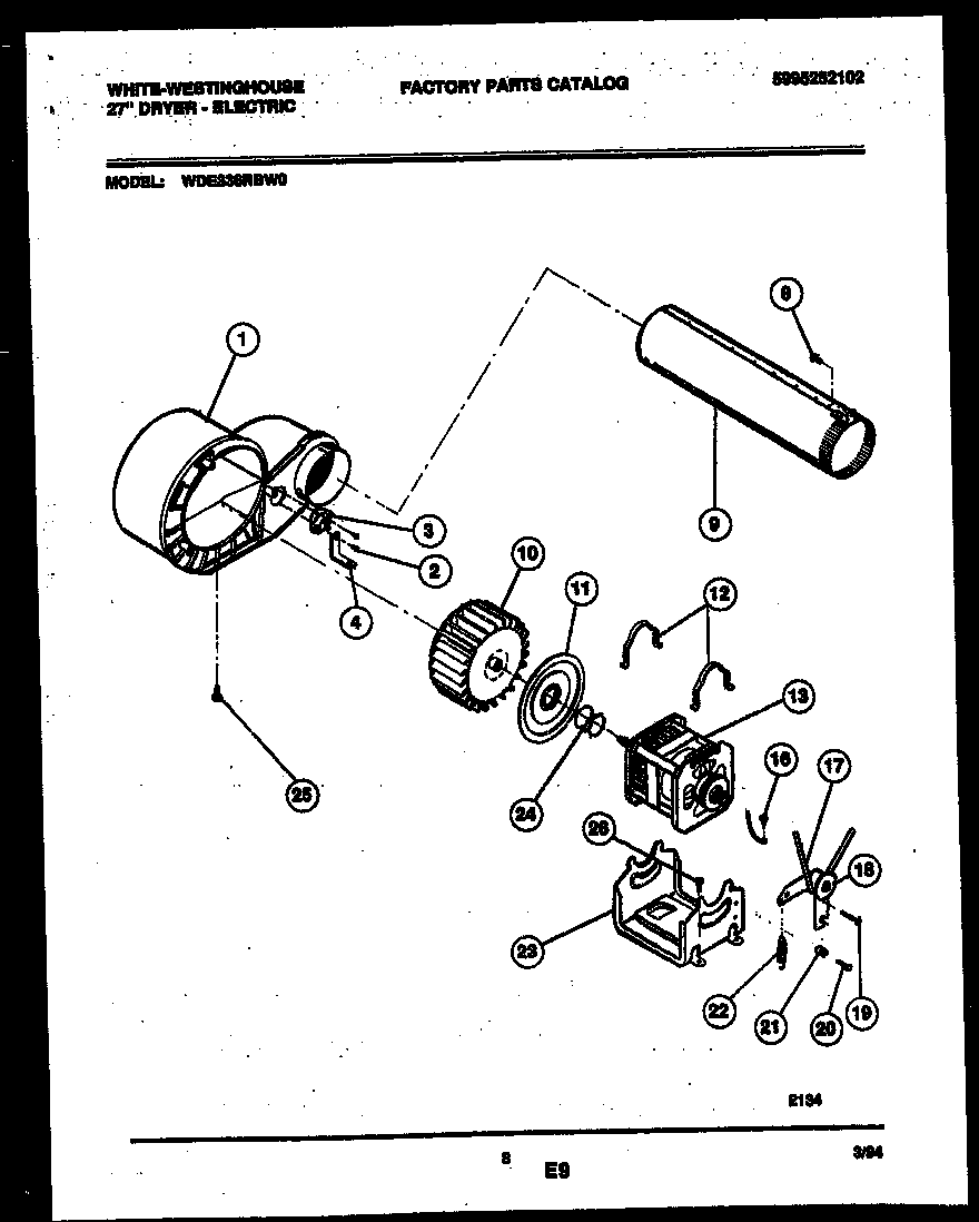 Blower and drive parts