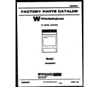 White-Westinghouse WDE436RBW0  diagram