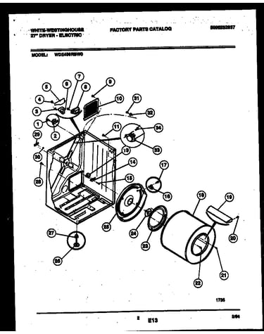 Cabinet and component parts