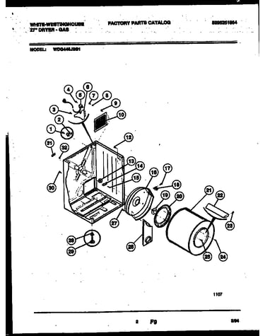 Cabinet and component parts