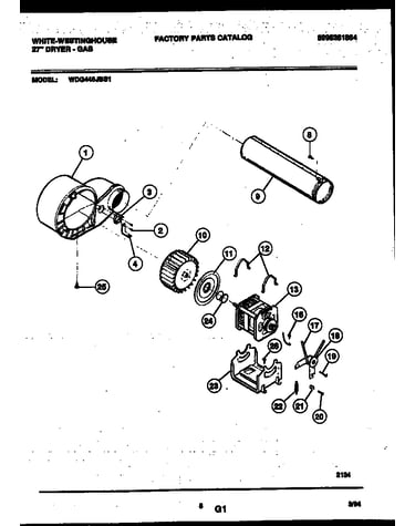 Blower and drive parts