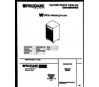 White-Westinghouse MED40P4 front cover diagram