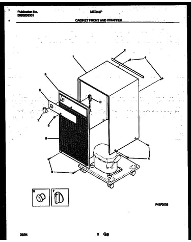 Cabinet front and wrapper