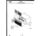 White-Westinghouse WAC067T7A1 cabinet front and wrapper diagram
