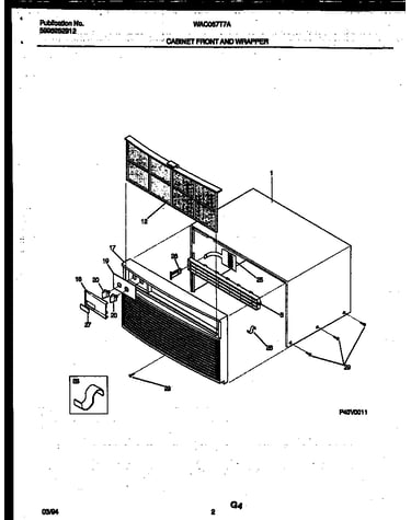 Cabinet front and wrapper