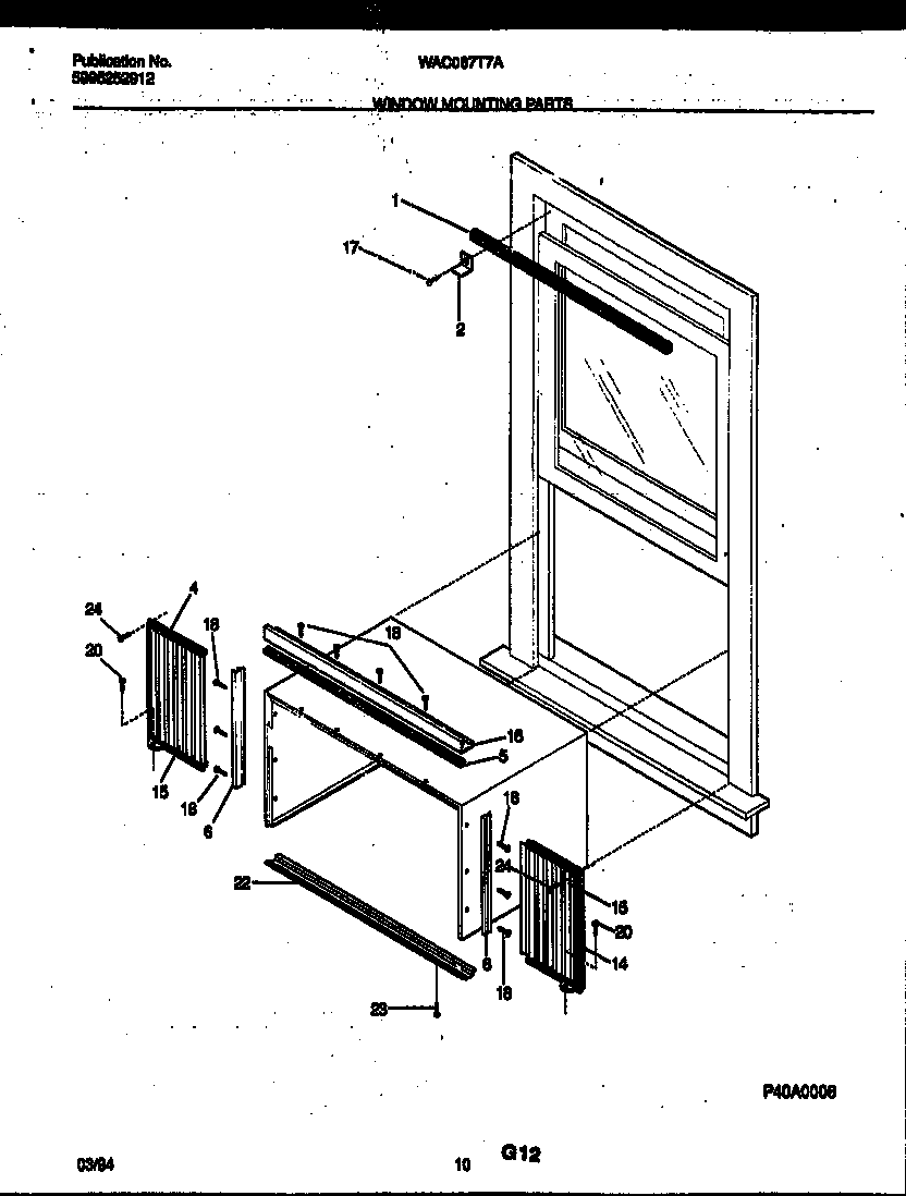 Window mounting parts