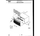 White-Westinghouse WAC073T7A2 cabinet front and wrapper diagram