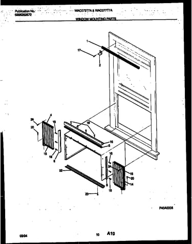 Window mounting parts