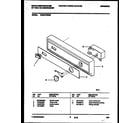 White-Westinghouse WDB212RBM0 console and control parts diagram