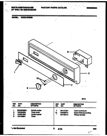 Console and control parts
